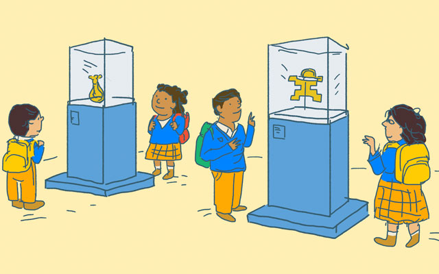 Público apreciando patrimonio colombiano