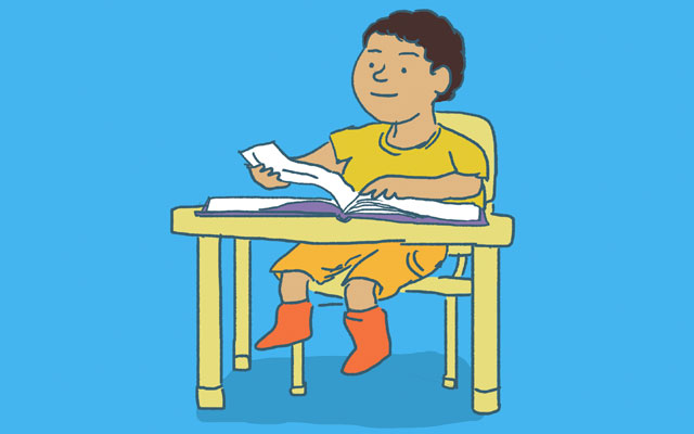 Niño leyendo (Lectura infantil)
