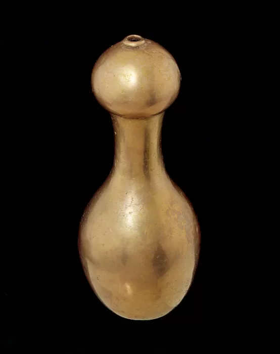 Recipiente para cal (poporo) con forma de calabaza - Urabá 300 a.C. - 1600 d.C.Recipiente para cal (poporo) con forma de calabaza - Urabá 300 a.C. - 1600 d.C.