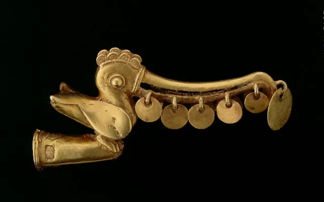 Remate de bastón horizontal zoomorfo. Llanuras del Caribe - Tradición Zenú 200 a.C. - 1600 d.C.