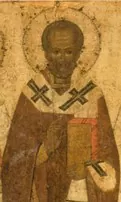 San Nicolás (detalle del ícono ruso)