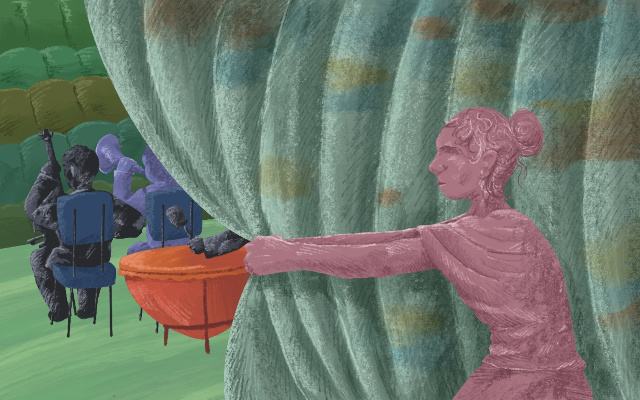 Se va el caimán - Telón