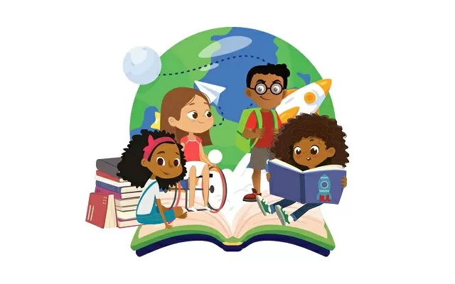 Ilustración semana de la lectura