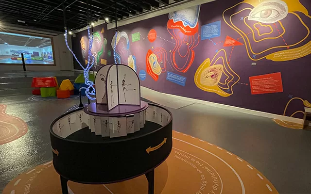 Zootropo en Sensorama, sala de arte y juego