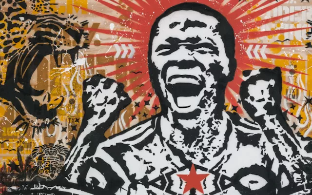 Sin título 3. Toxicómano 2013. Estarcido sobre MDF 122 x 244 cm - AP5356