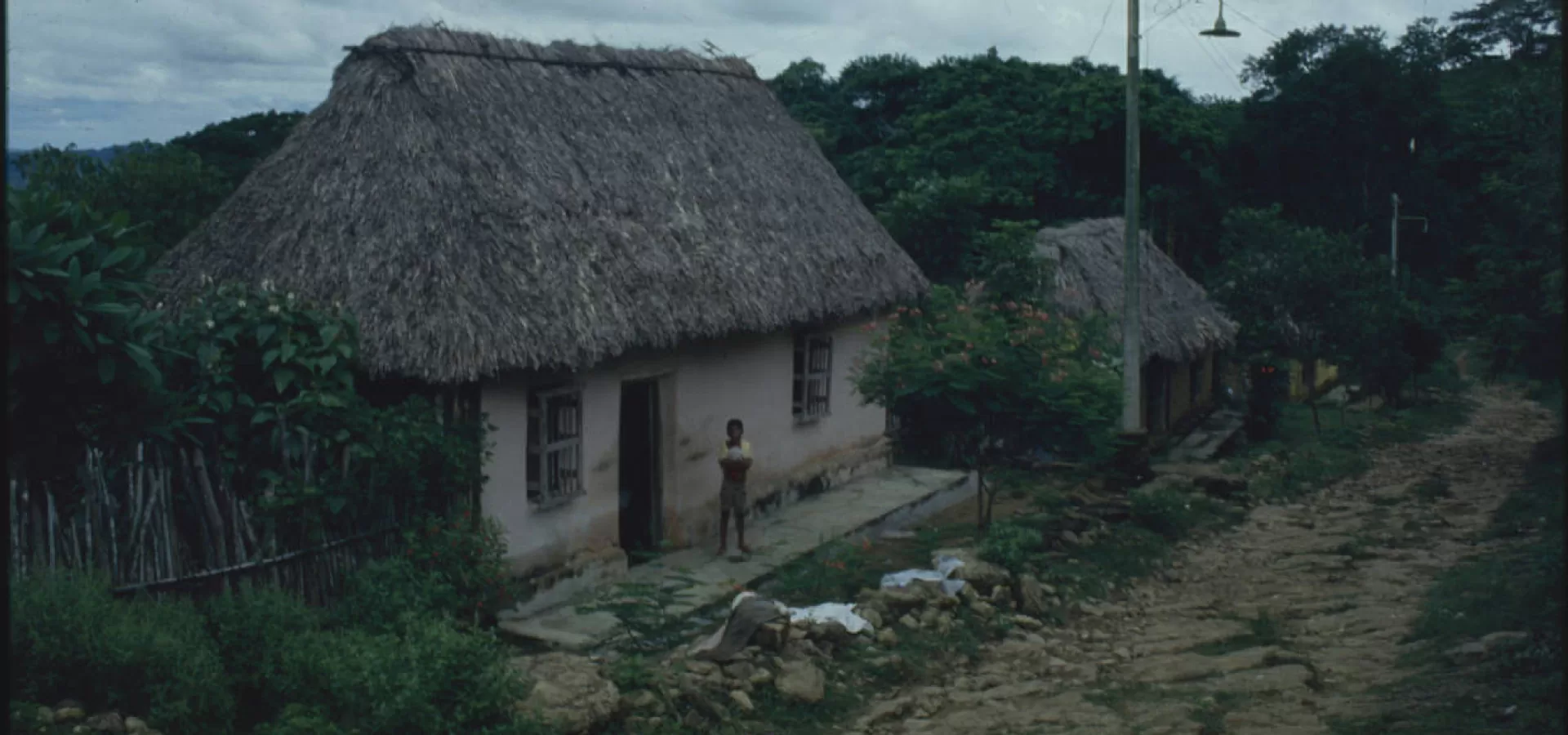 Fotografía de Alberto Saldarriaga, Casa en Piojó, 1987. Biblioteca Virtual del Banco de la República.
