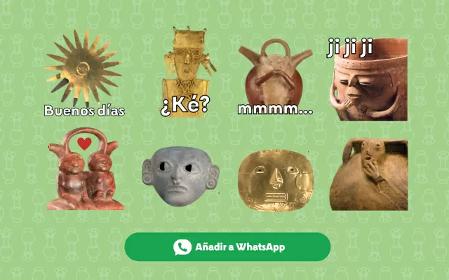 Dilo con stickers del Museo del Oro