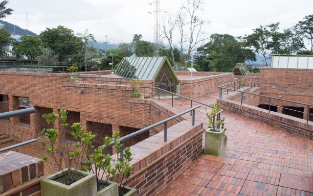 Terrazas del Museo del Oro Quimbaya Centro Cultural de Armenia.