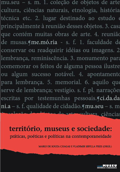 Portada del libro: Território, museus e sociedade: prácticas, poéticas e políticas na contemporaneidade