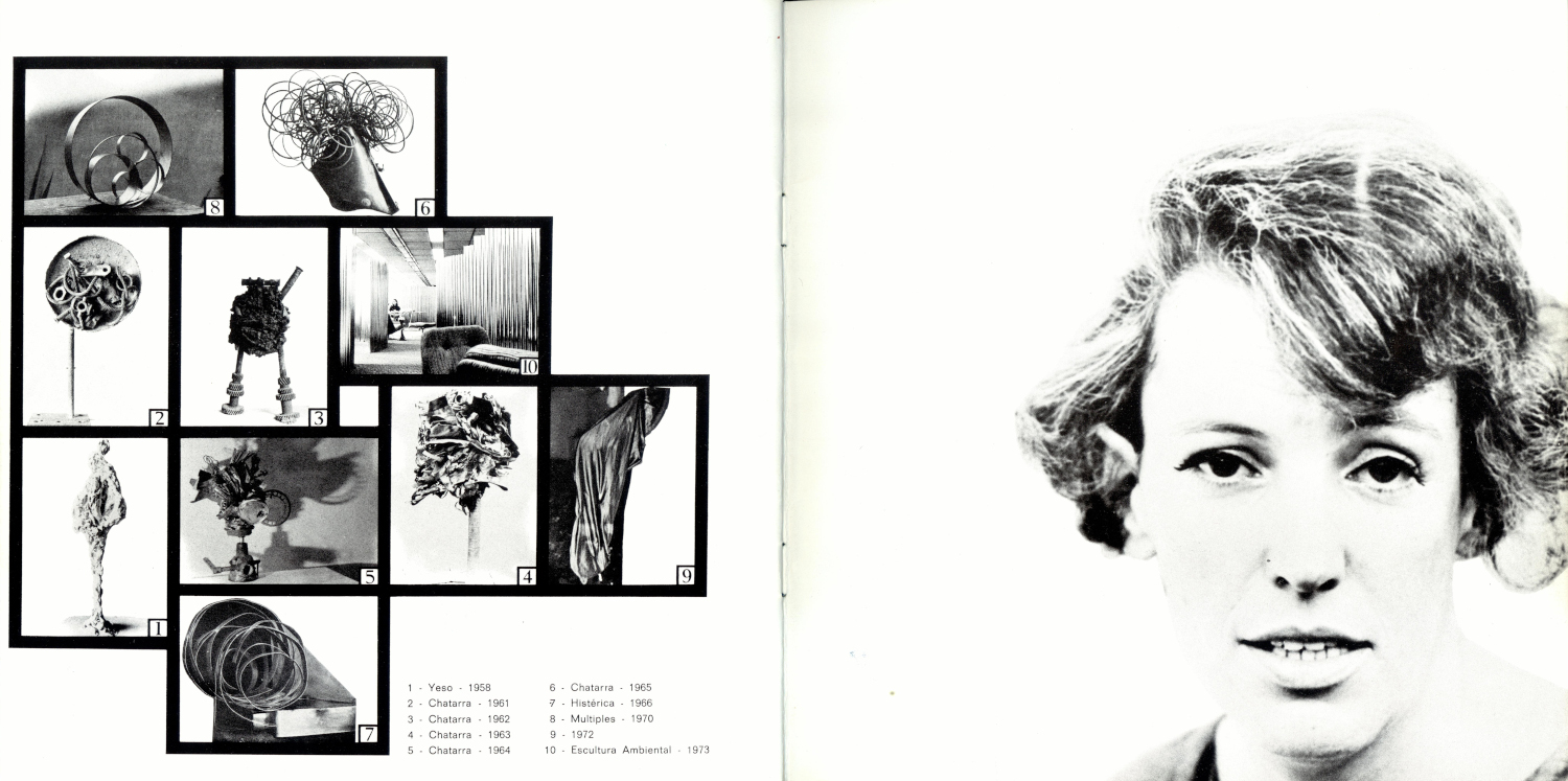 Catálogo exposición Feliza Bursztyn - Museo de Arte Moderno de Bogotá. Diseño: Marta Granados. Impresión offset 25 x 25 cm - 1974