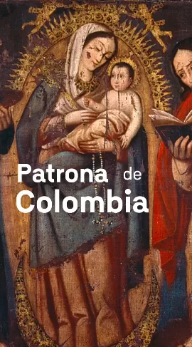 Virgen de Chiquinquirá, obra atribuida a Baltasar Vargas de Figueroa, parte de la Colección de Arte del Banco de la República.