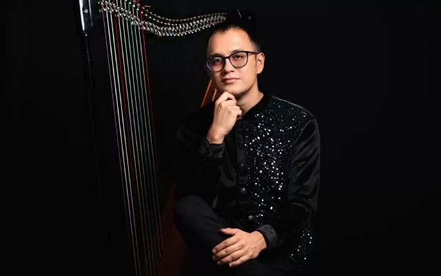 Wuilmer López (Colombia), arpa llanera