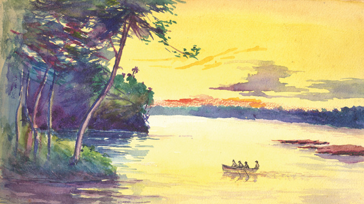 Confluencia de los ríos De Oro y Catatumbo. Tomado de Historia natural y paisajes de la Guajira, región del Catatumbo y del páramo de Tamá 