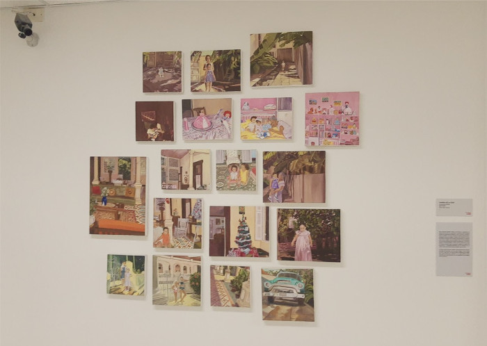 La casa de infancia obra de Sandra de la Cruz. 2017-2019 - Óleo sobre lienzo