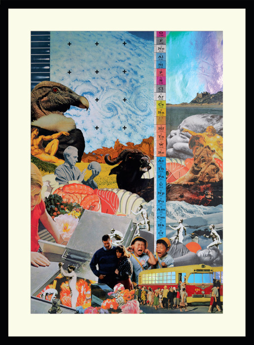Sin título o muchos títulos obra de Alejandro Londoño.  2017 - Collage sobre papel