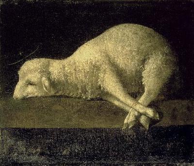 Imagen 1. Agnus Dei. Francisco de Zurbarán. Óleo sobre lienzo. 1640. Museo del Prado.