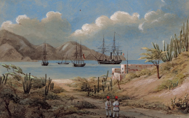 Puerto de Santa Marta, 1843, Edward Walhouse Mark.