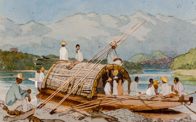 El champán del Magdalena, 1845. Edward Walhouse Mark