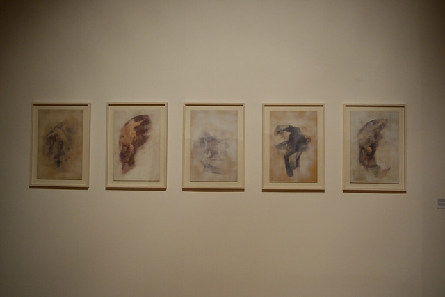 Lanzapiedras de la serie El combate perpetuo Obra de Graciela Sacco. 1997