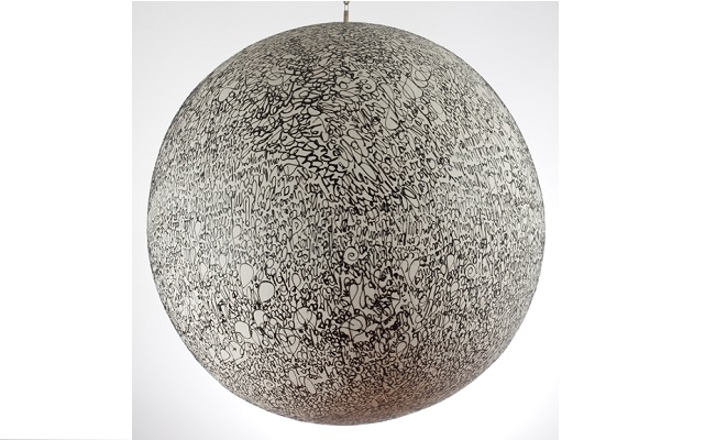 Sin título, 2008 - Pintura relieve sobre tergopol 100 cm de diámetro.