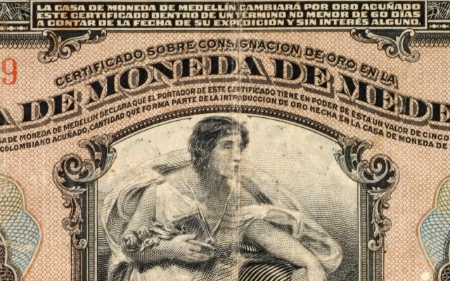 Exposición Metal o papel: la moneda colombiana entre 1902 y 1923