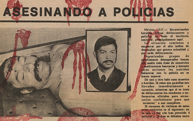 (S)Obras completas, 1980. Doce hojas de periódicos intervenidas. 32,5 × 23,5 cm (cada una). (detalle)