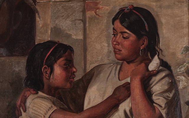 Indias de Oxaca (detalle) Felipe Santiago Gutiérrez - Colección de Arte del Banco de la República.