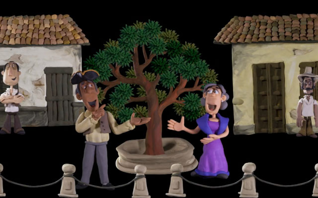 Glosario de la Independencia en plastilina: Árbol de la libertad.