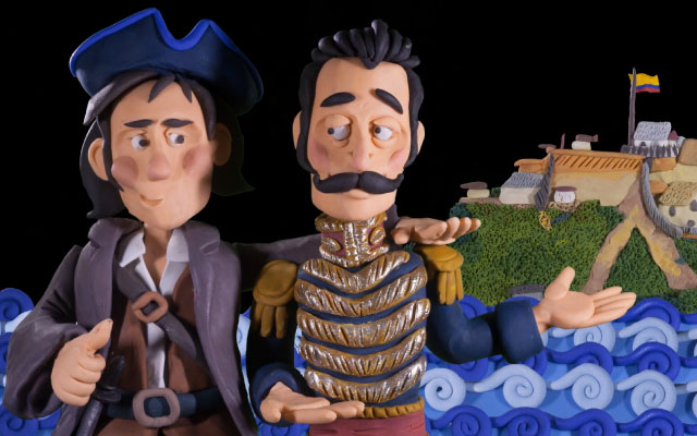 Glosario de la Independencia en plastilina: Louis Aury.