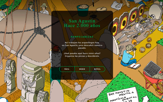 Rompecabezas San Agustín hace 2000 años