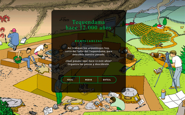 Rompecabezas Tequendama hace 12000 años