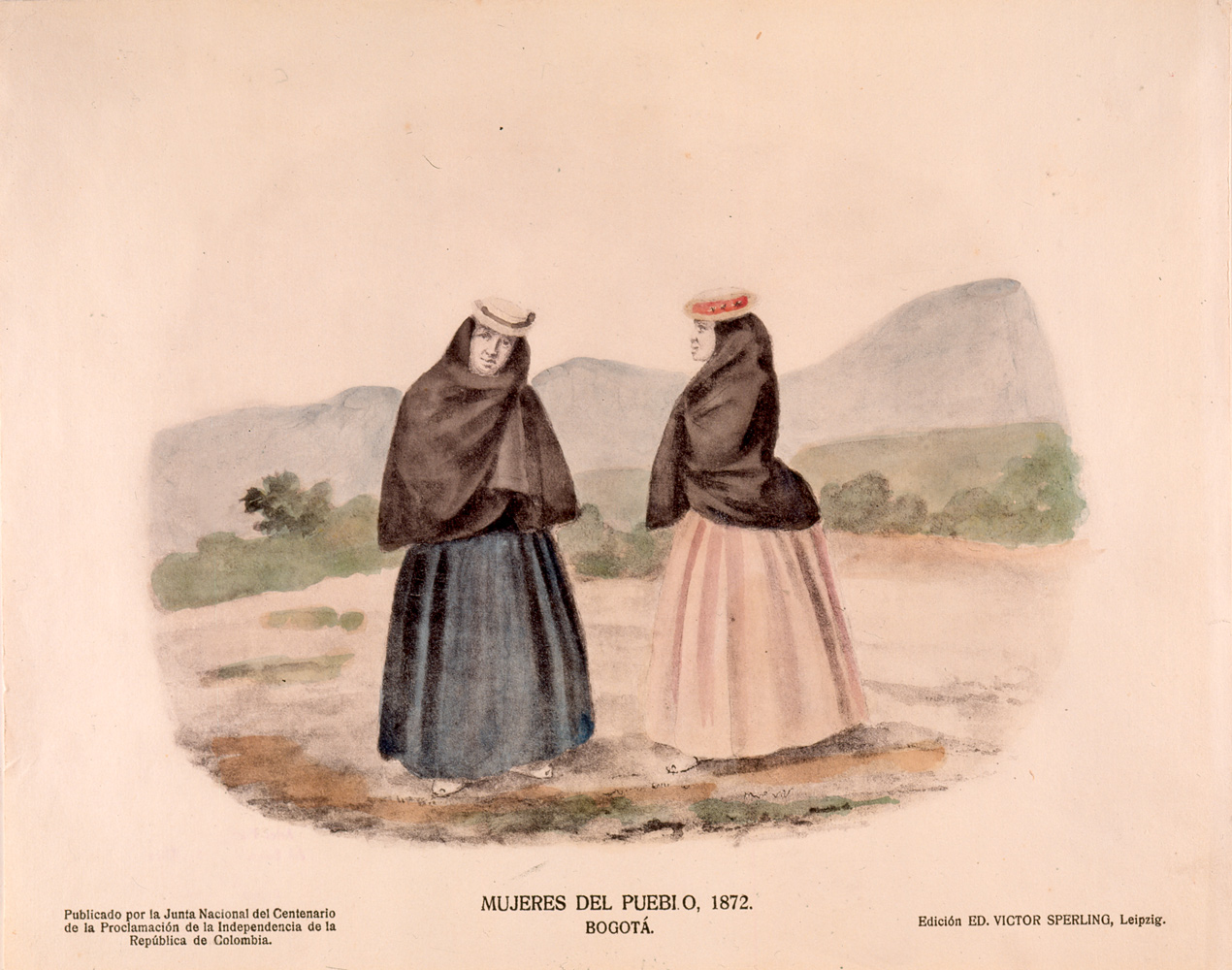 Mujeres de pueblo, 1872. Bogotá