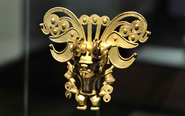 Pieza de orfebrería precolombina tairona