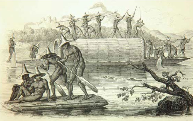 Navegation sur la Magdalena (Navegación en el Magdalena), de François Désiré Roulin