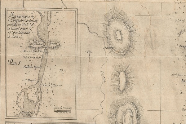 Carta del curso del río de la Magdalena desde Honda hasta el Dique de Mahares