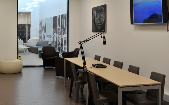 Salón para grabaciones de voz