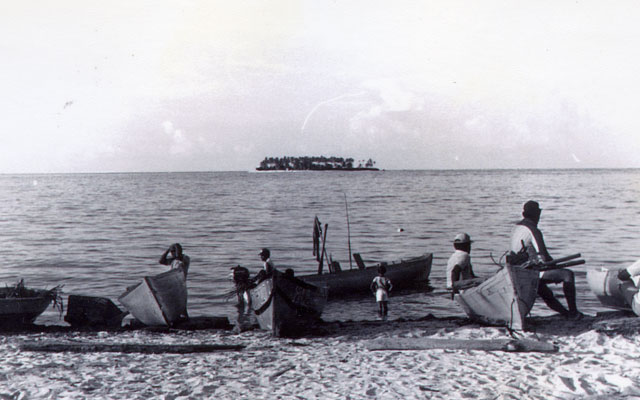 Pescadores en San Andrés