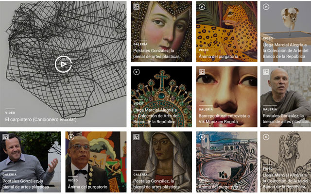 Galería de imágenes de videos y multimedia
