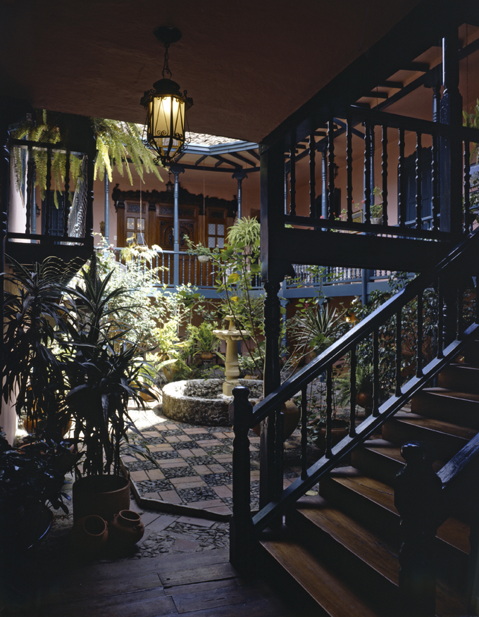 Patio central, casa Salamina, Caldas.