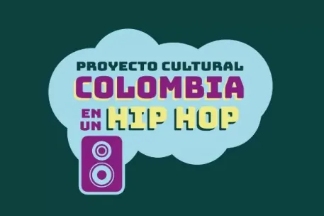 Logo de Colombia en un Hip Hop