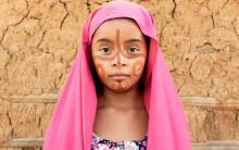 Niña wayuu con pintura corporal