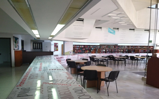Sala general de la Biblioteca del Banco de la República de Valledupar.